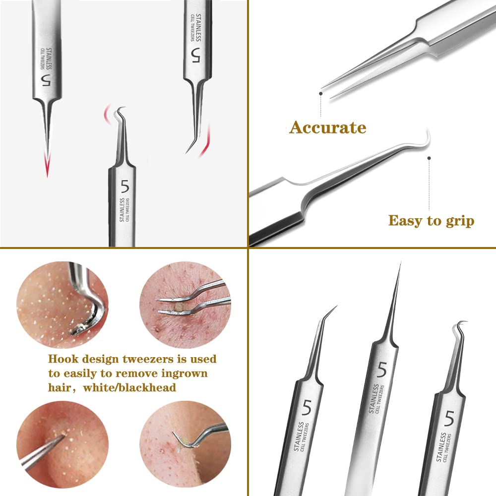 PROFESSIONAL FACIAL BLACKHEAD REMOVER TWEEZER