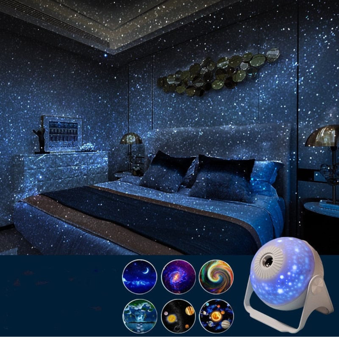 Galaxy Night Light Projector 360°