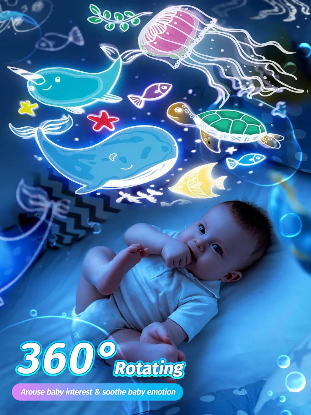 Kids Night Light Projector + birthday gift Christmas 😍