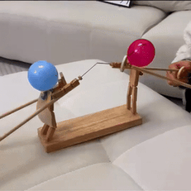 Wooden Fencing Puppets