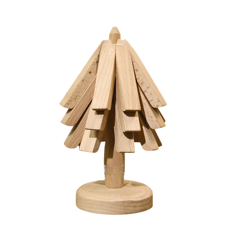4PCS Folding Tree Wooden Trivet