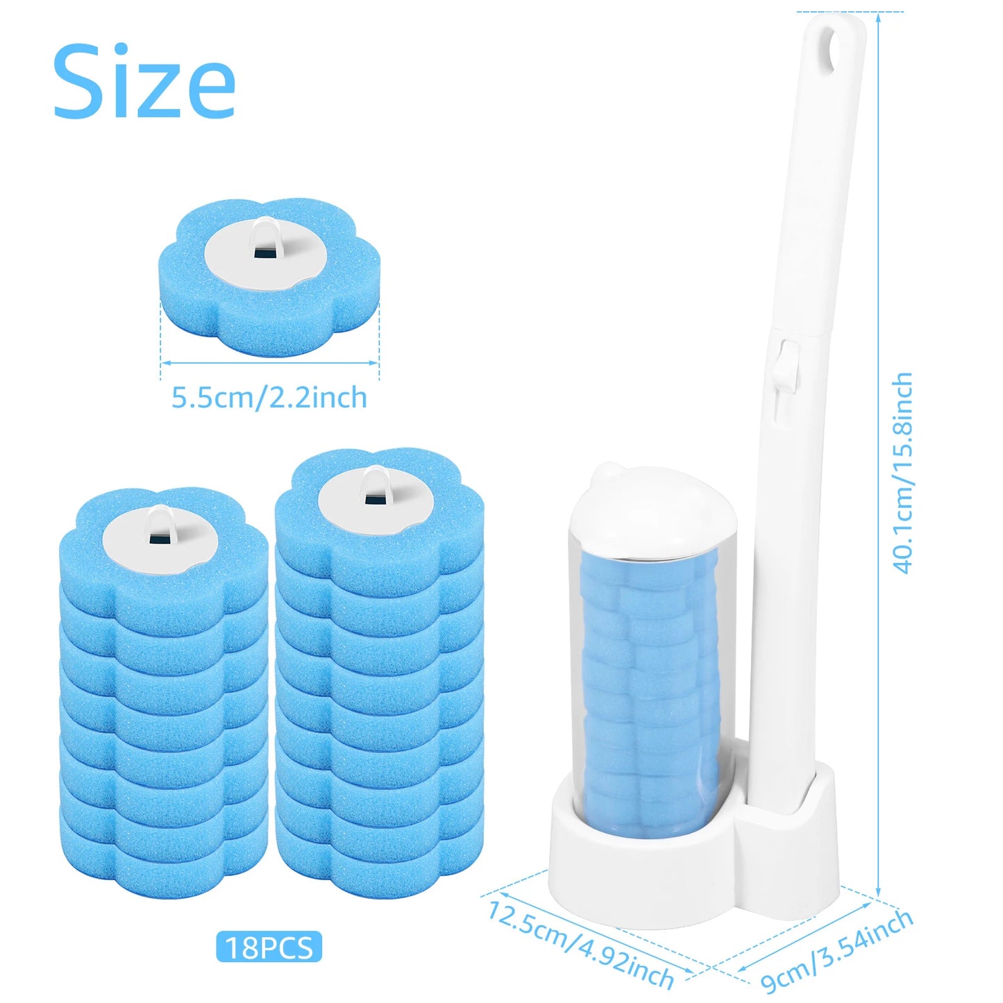 TOILET BRUSH 18/36 PCS