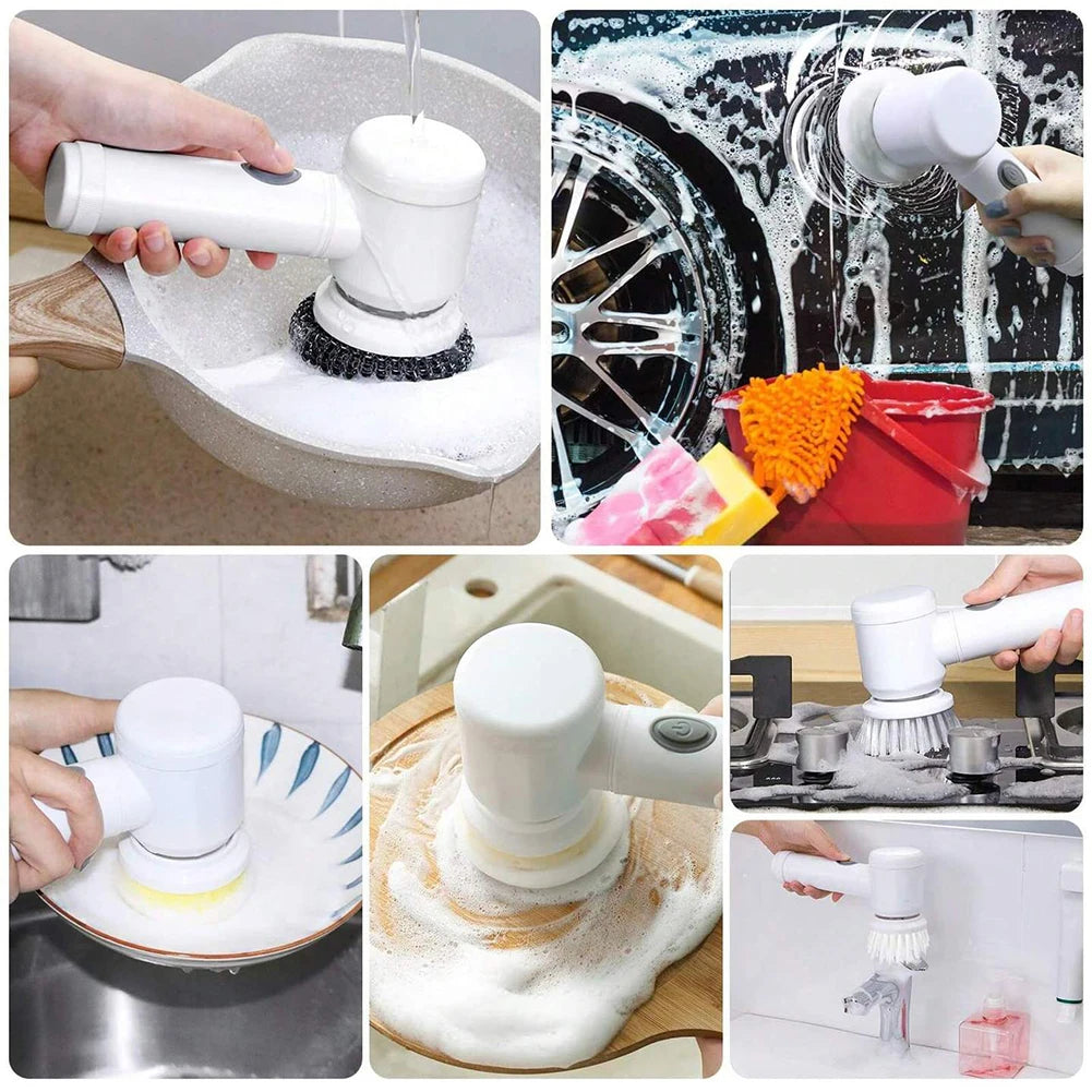 New 5-in-1 Wireless Electric Cleaning Brush!