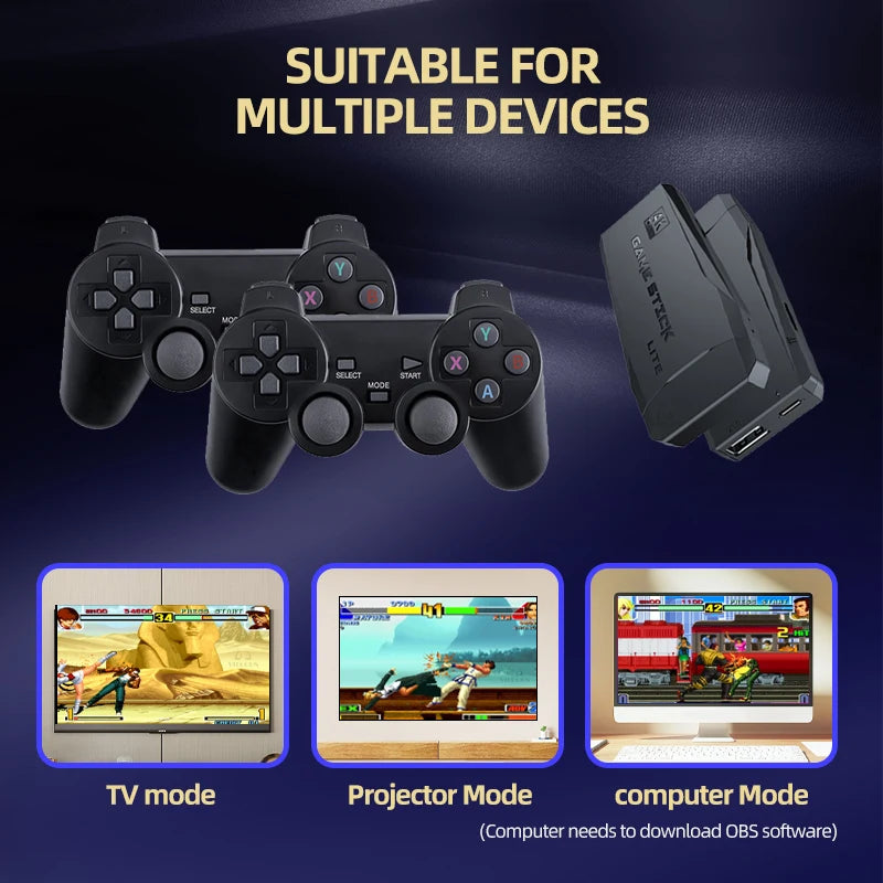 RetroConsole Game Stick + 2 Controllers