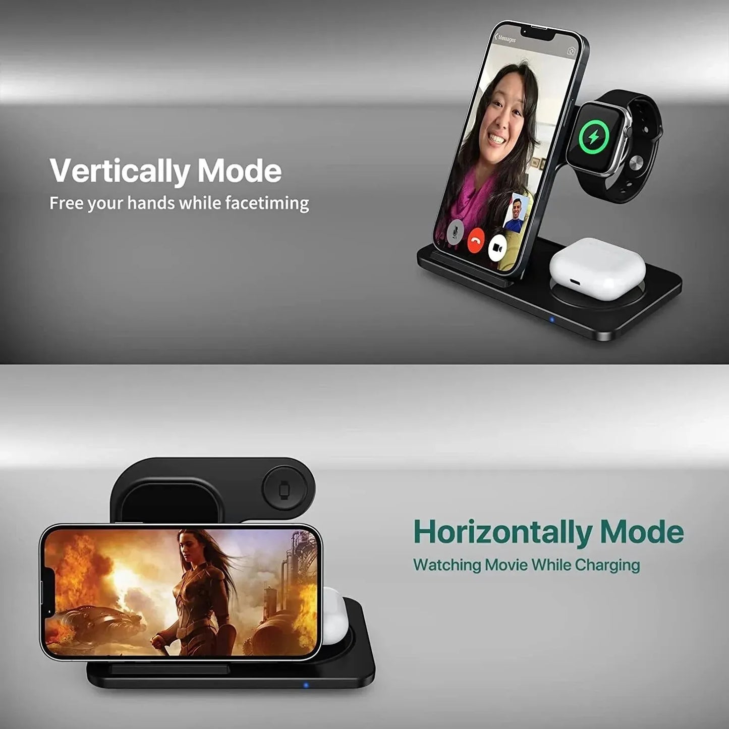 3 IN 1 CHARGING STATION