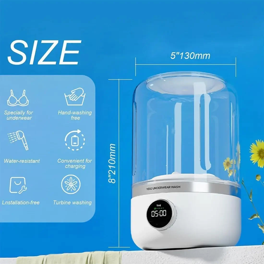 Portable small washing machine