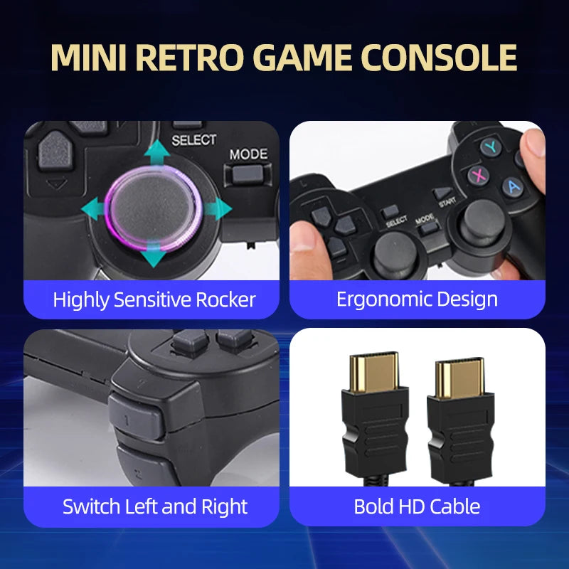 RetroConsole Game Stick + 2 Controllers