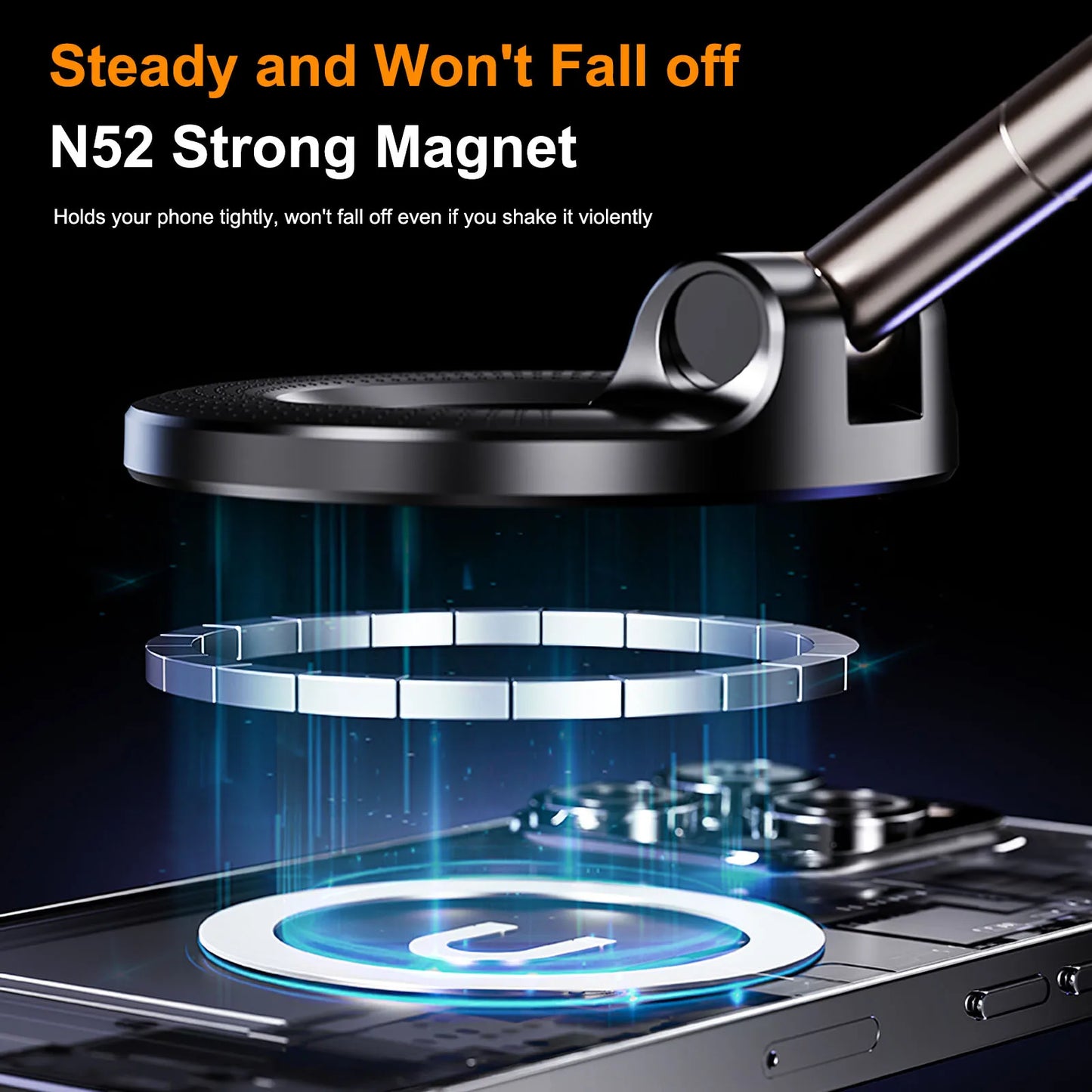 360° Magnetic Suction Phone Mount