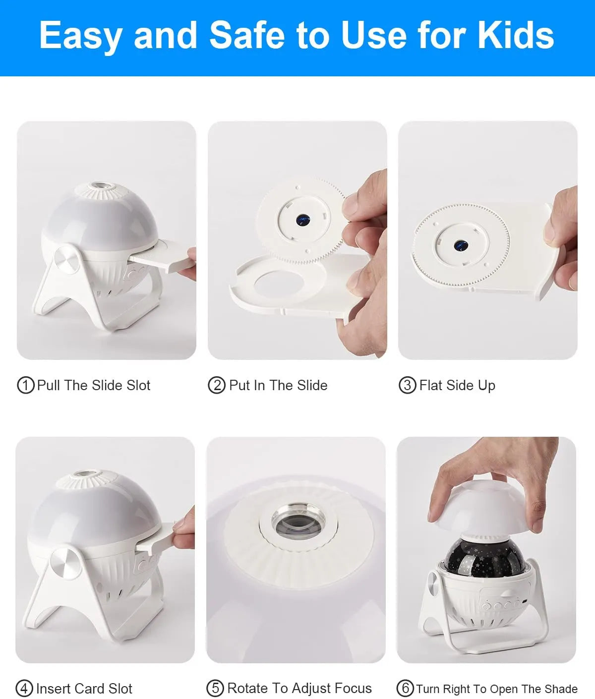 Galaxy Night Light Projector 360°