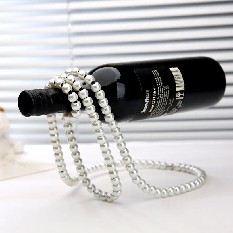 Suspended pearl Bottle Holder🍷