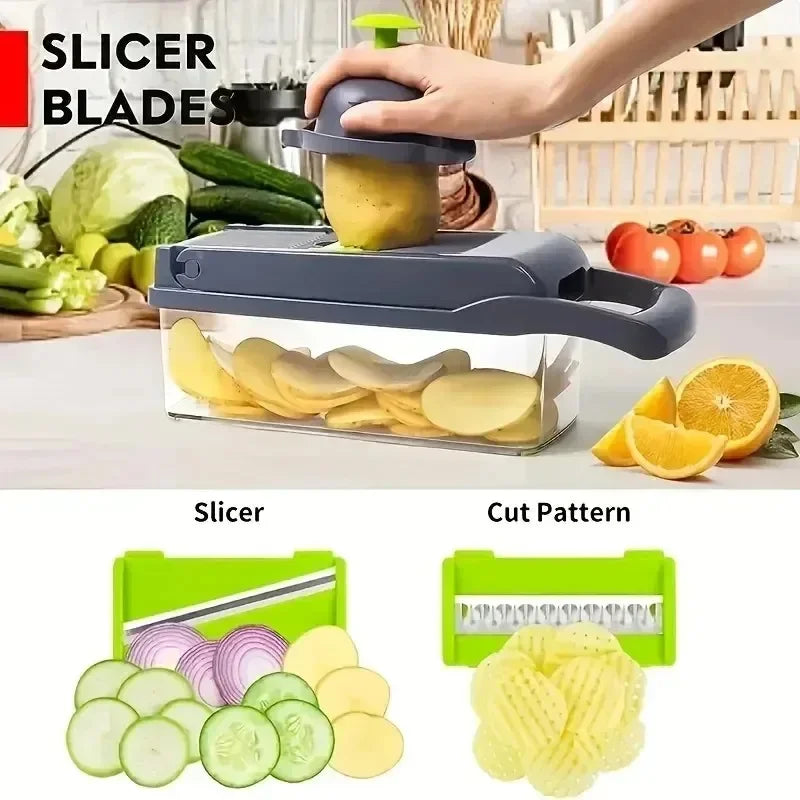 14/16 in 1 Multifunctional Vegetable Chopper!