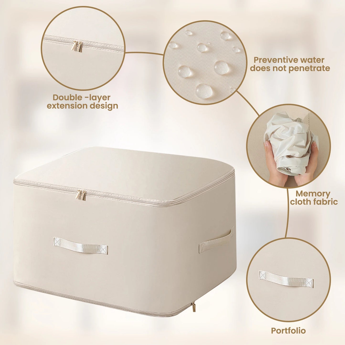 Ultra Space Saving Self Compression Organizer