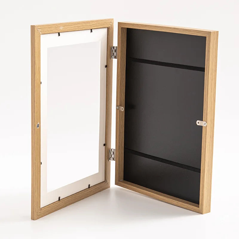 Magnetic Wooden Kids Easy Open Art Frame 🖼️