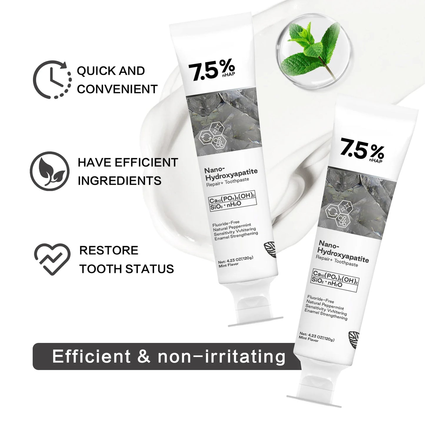 #1 Fluoride-Free Hydroxyapatite Toothpaste
