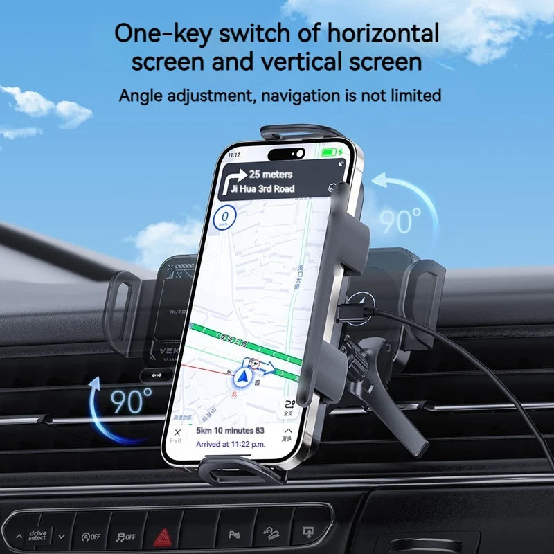 2 in 1 Auto Rotating Phone Holder