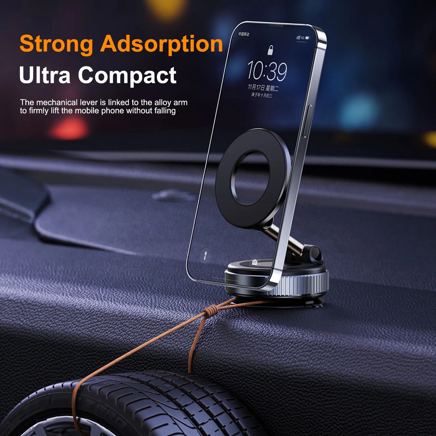 360° Magnetic Suction Phone Mount