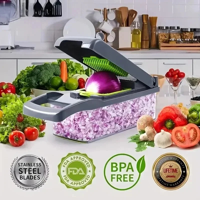 14/16 in 1 Multifunctional Vegetable Chopper!