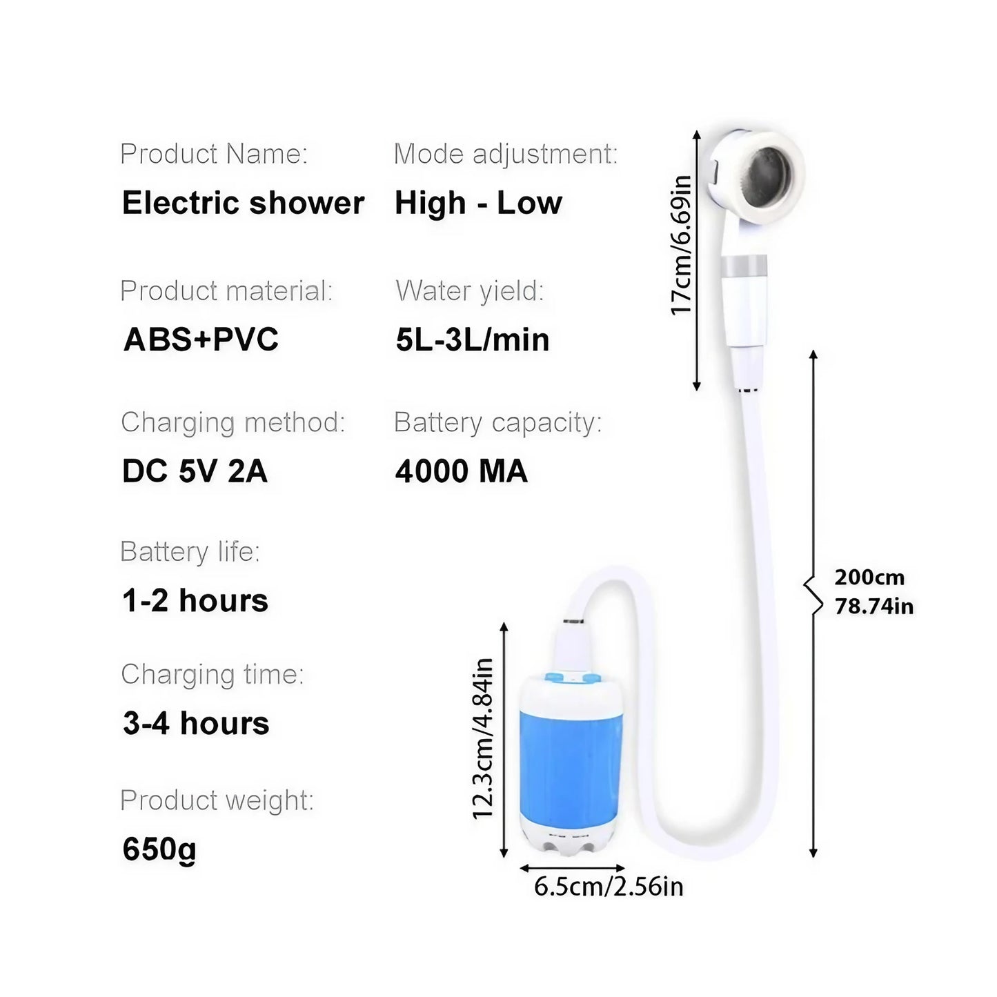 Portable Outdoor Camping Shower ๐ฟ