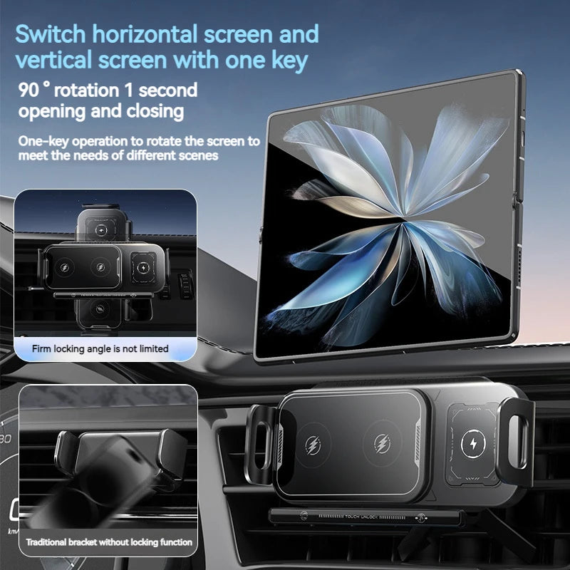 2 in 1 Auto Rotating Phone Holder