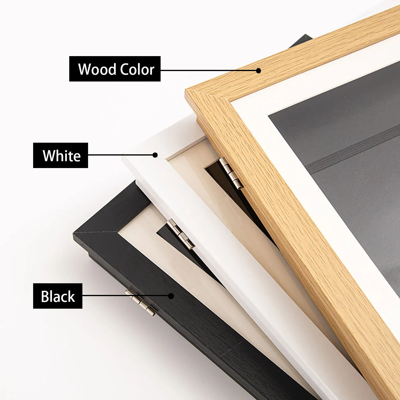 Magnetic Wooden Kids Easy Open Art Frame 🖼️