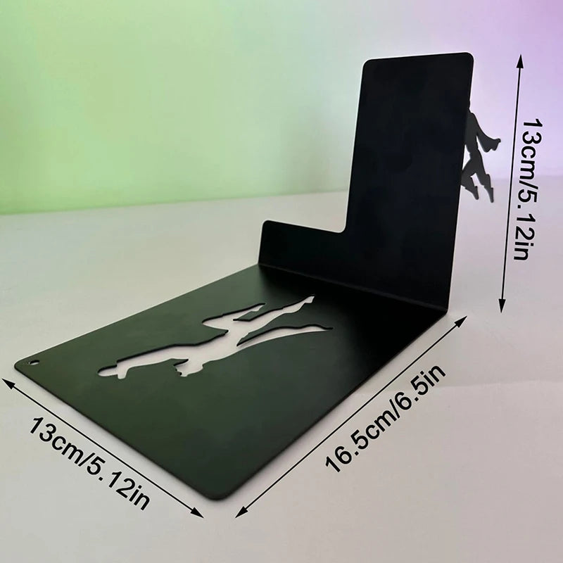Superhero Bookend Figurines – Stylish Metal Support for Your Bookshelf
