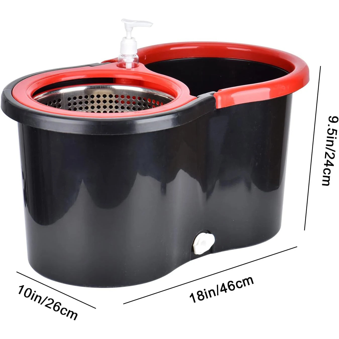 360° Microfiber Spin Mop Bucket Sets with