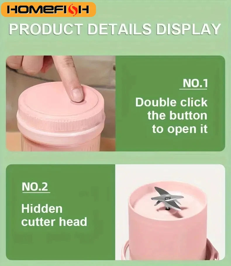 Portable juice blender
