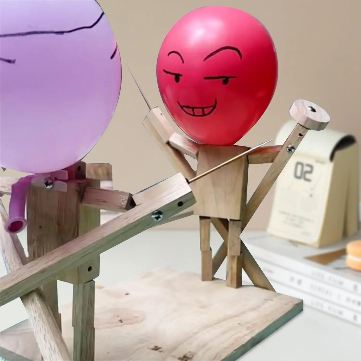 Wooden Fencing Puppets