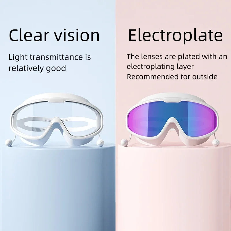 Wide View Anti Fog&UV Swimming Goggles UNISEX