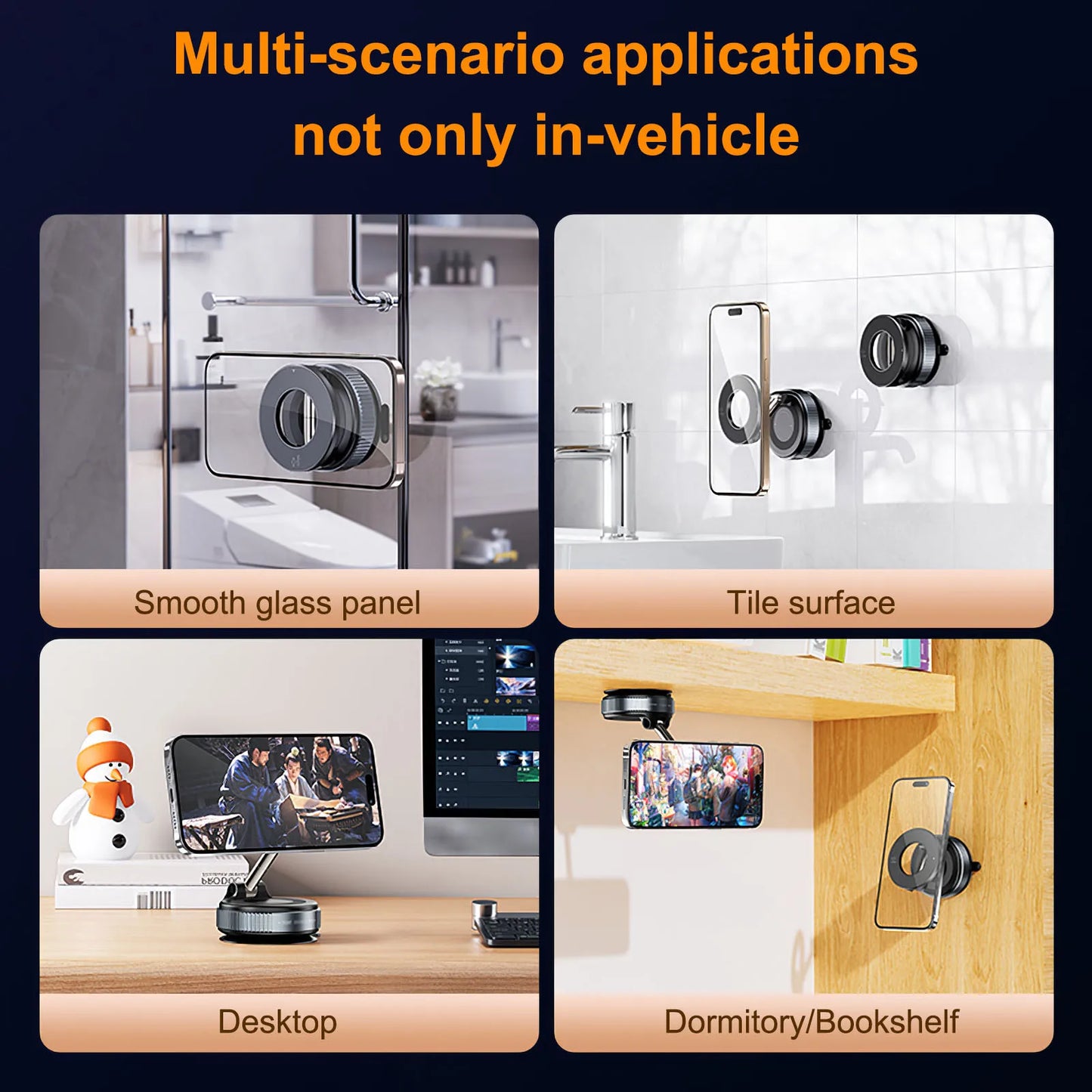 360° Magnetic Suction Phone Mount