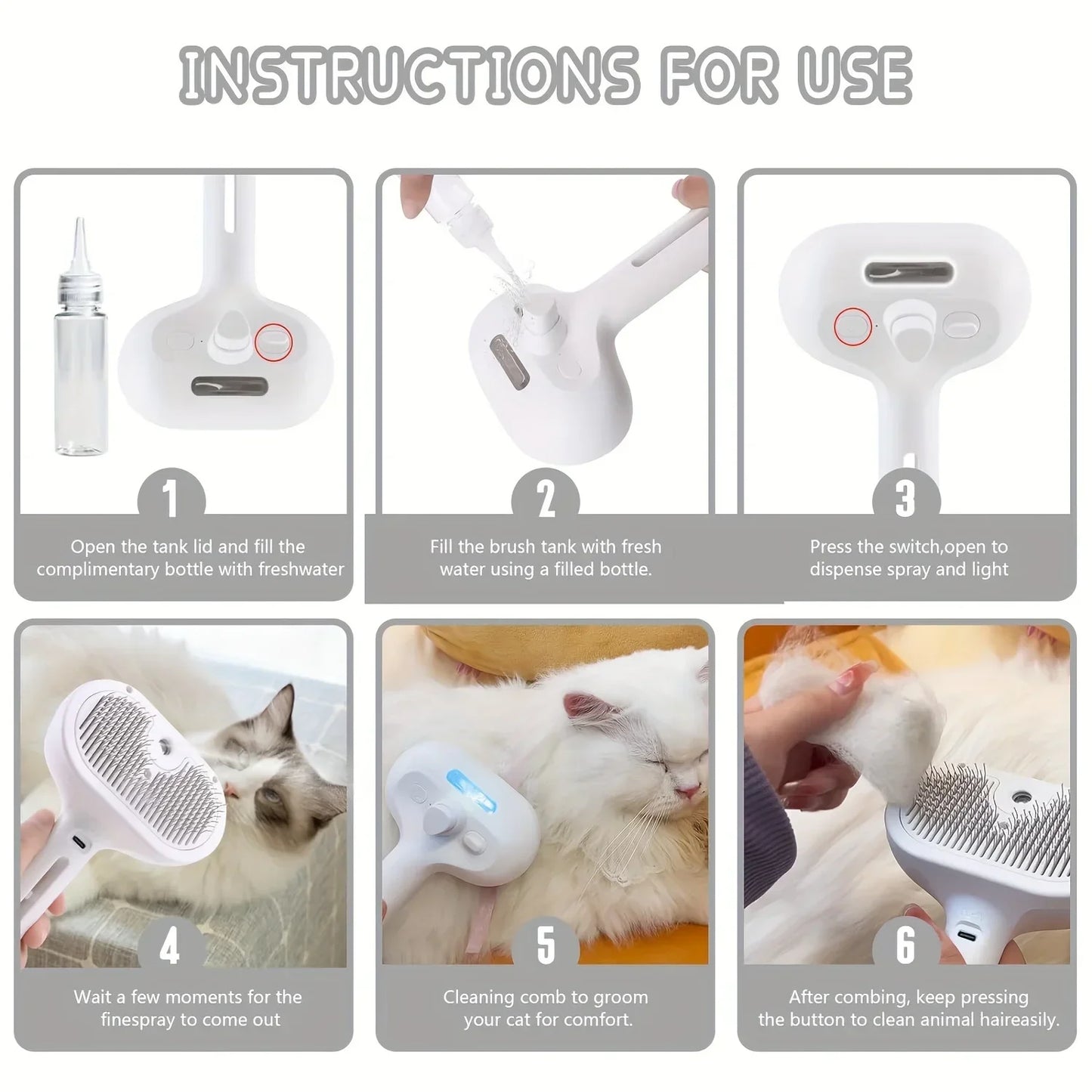 Advance Steam Brush for Pets