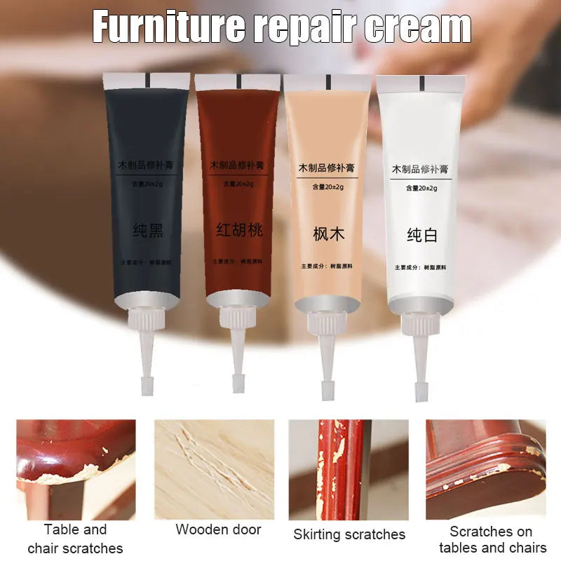 Wood Repair Filler | Quick Fix for Scratches, Scuffs & Cracks