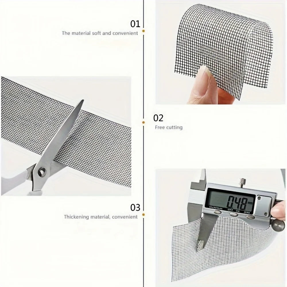 Self-Adhesive Window Screen Repair Tape