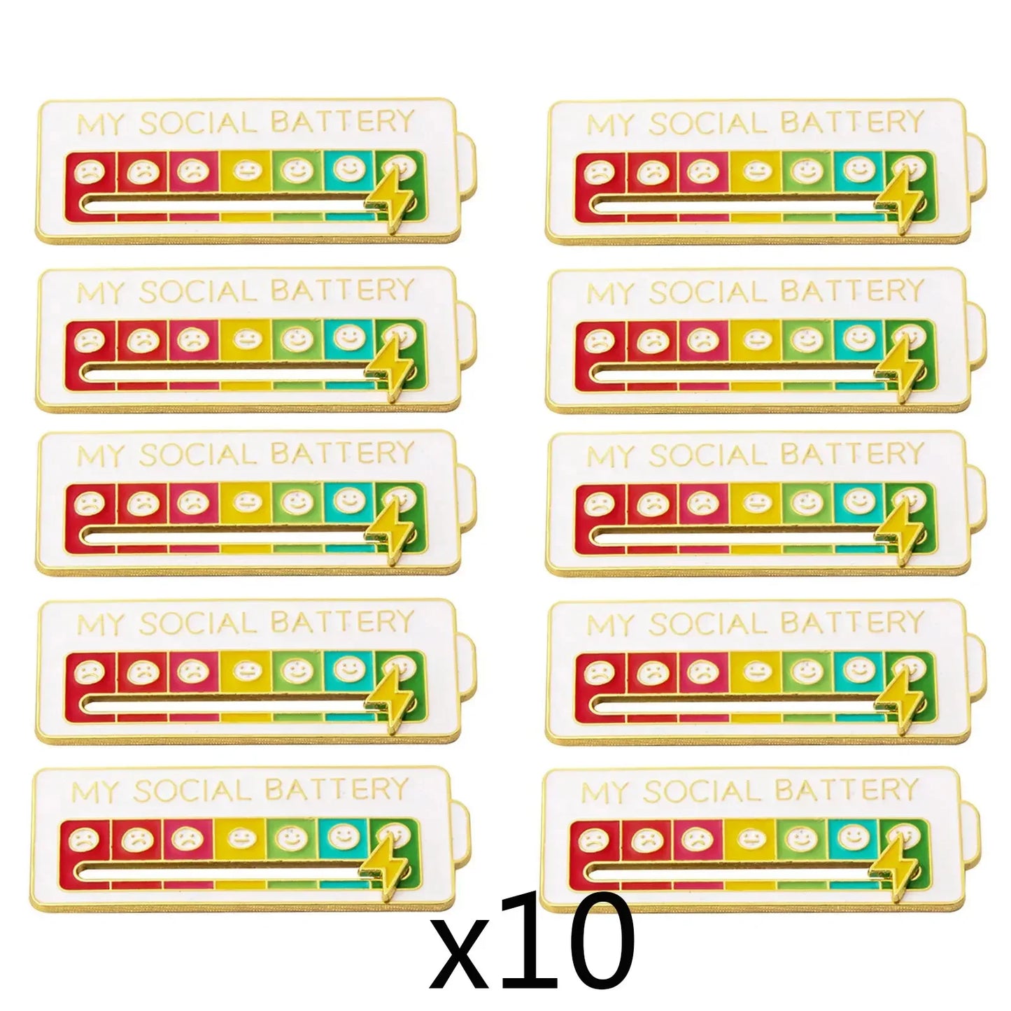 2025 Social Battery Status Brooch