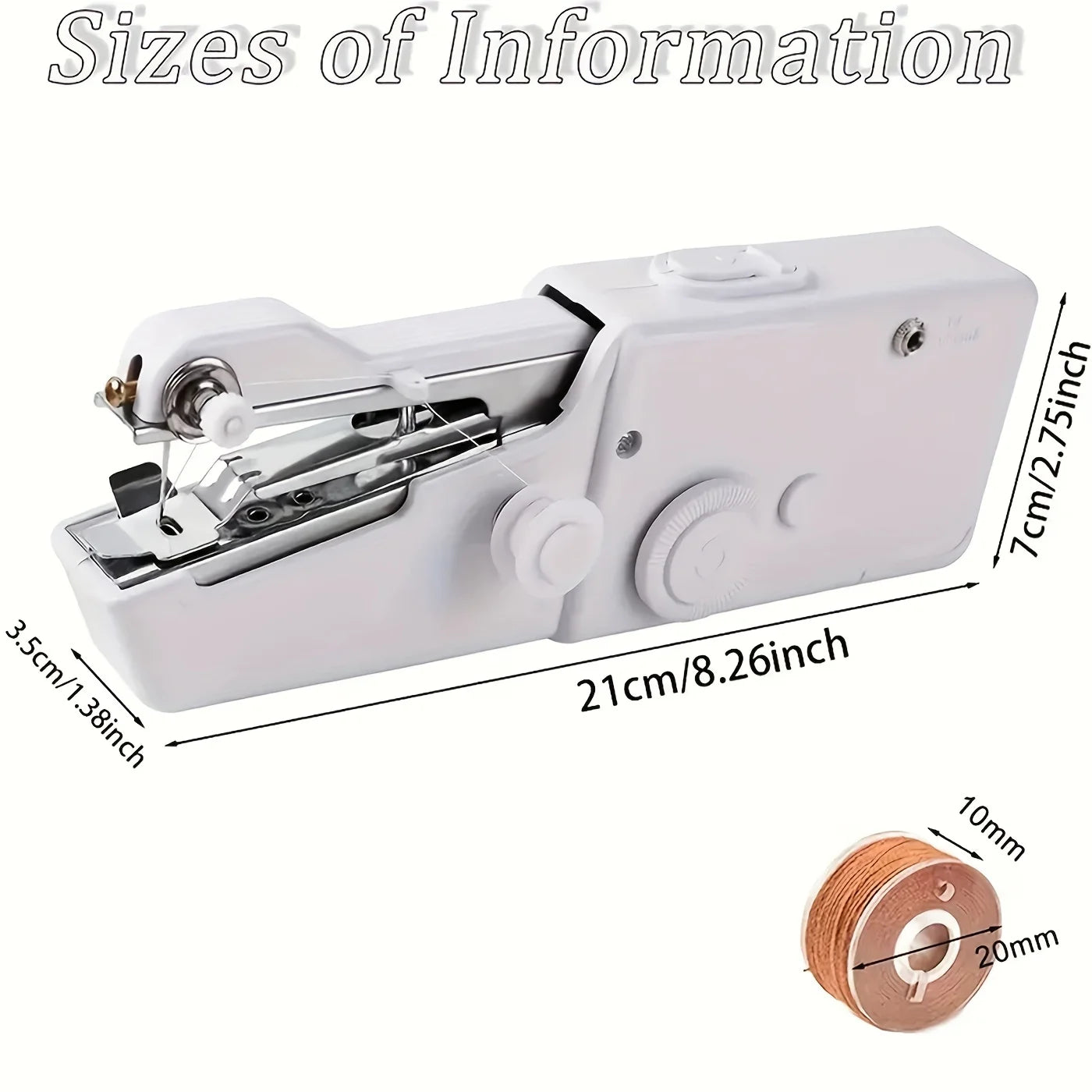 Handheld sewing machine