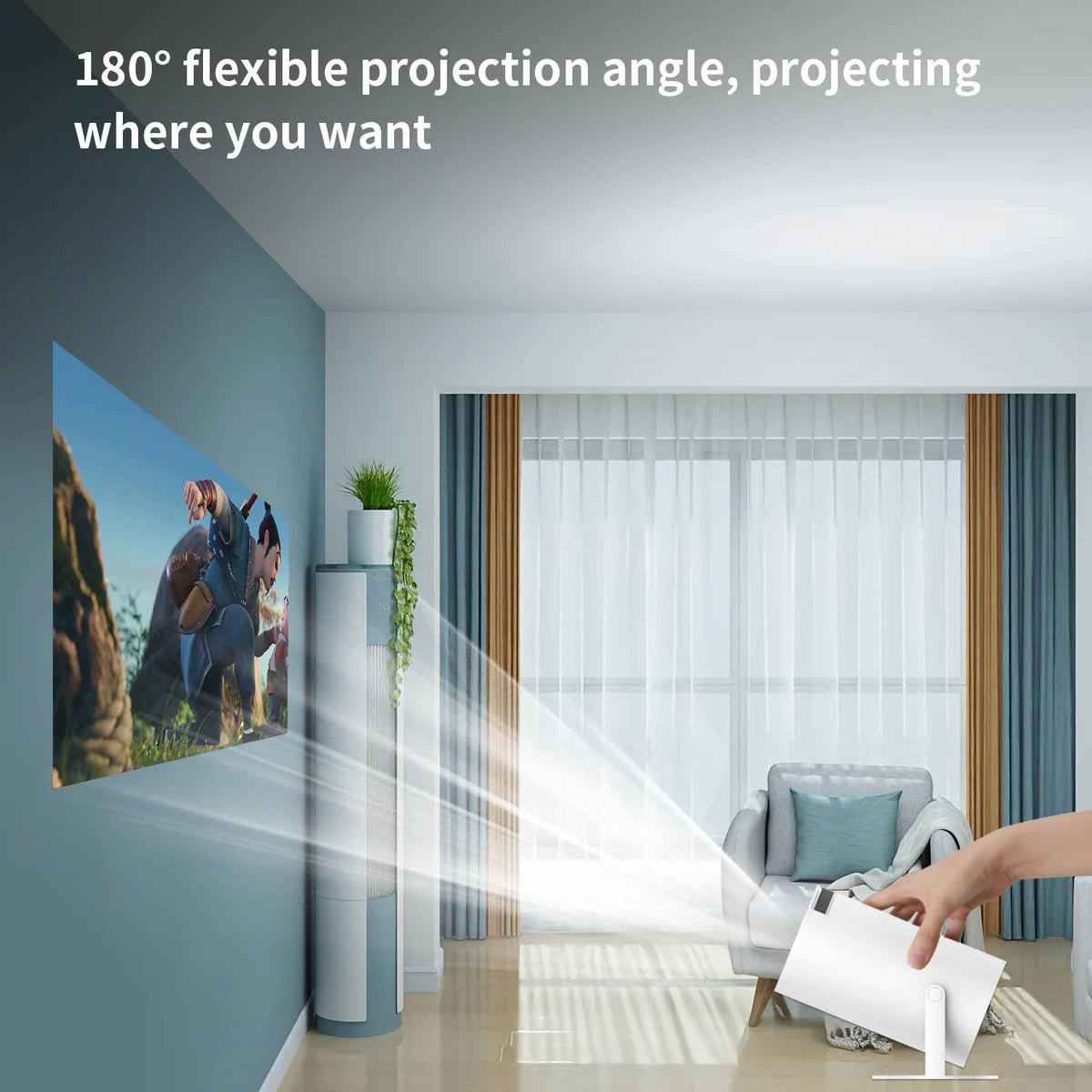 Portable 4K Mini Projector Outdoor