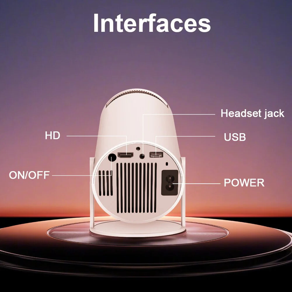 Portable 4K Mini Projector Outdoor