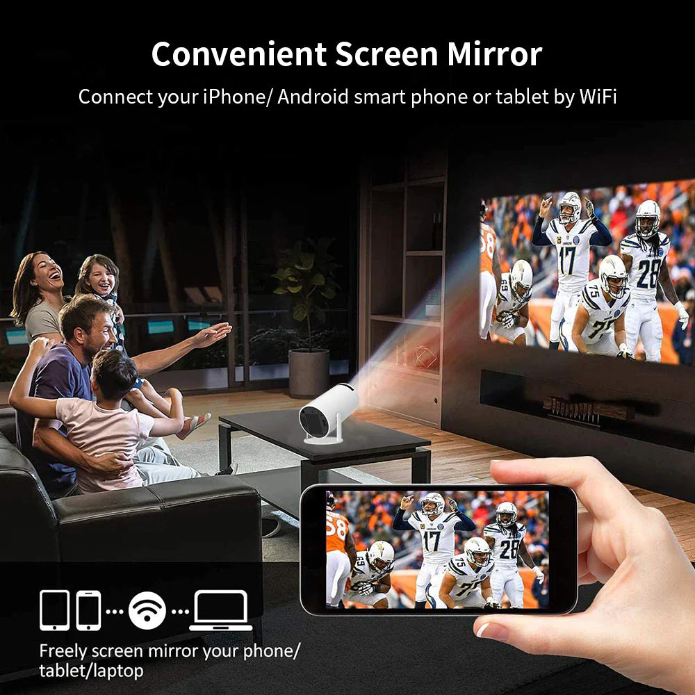 Portable 4K Mini Projector Outdoor
