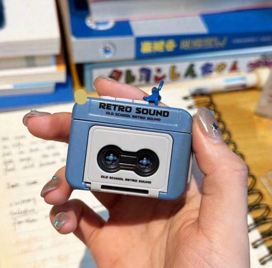 Mini Retro Tape Recorder Keychain