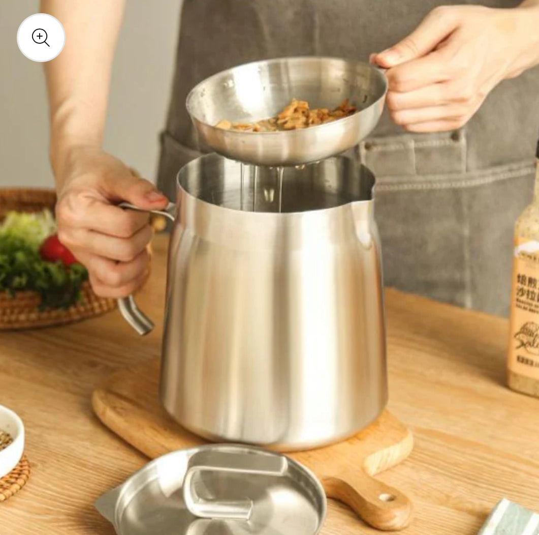 2-in-1 Oil Strainer Pot