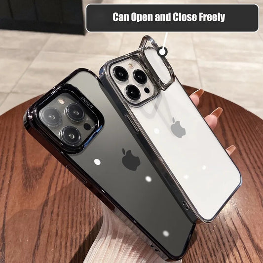 iPhones Luxury cover with Lens Stand