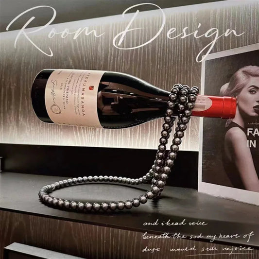 Suspended pearl Bottle Holder🍷