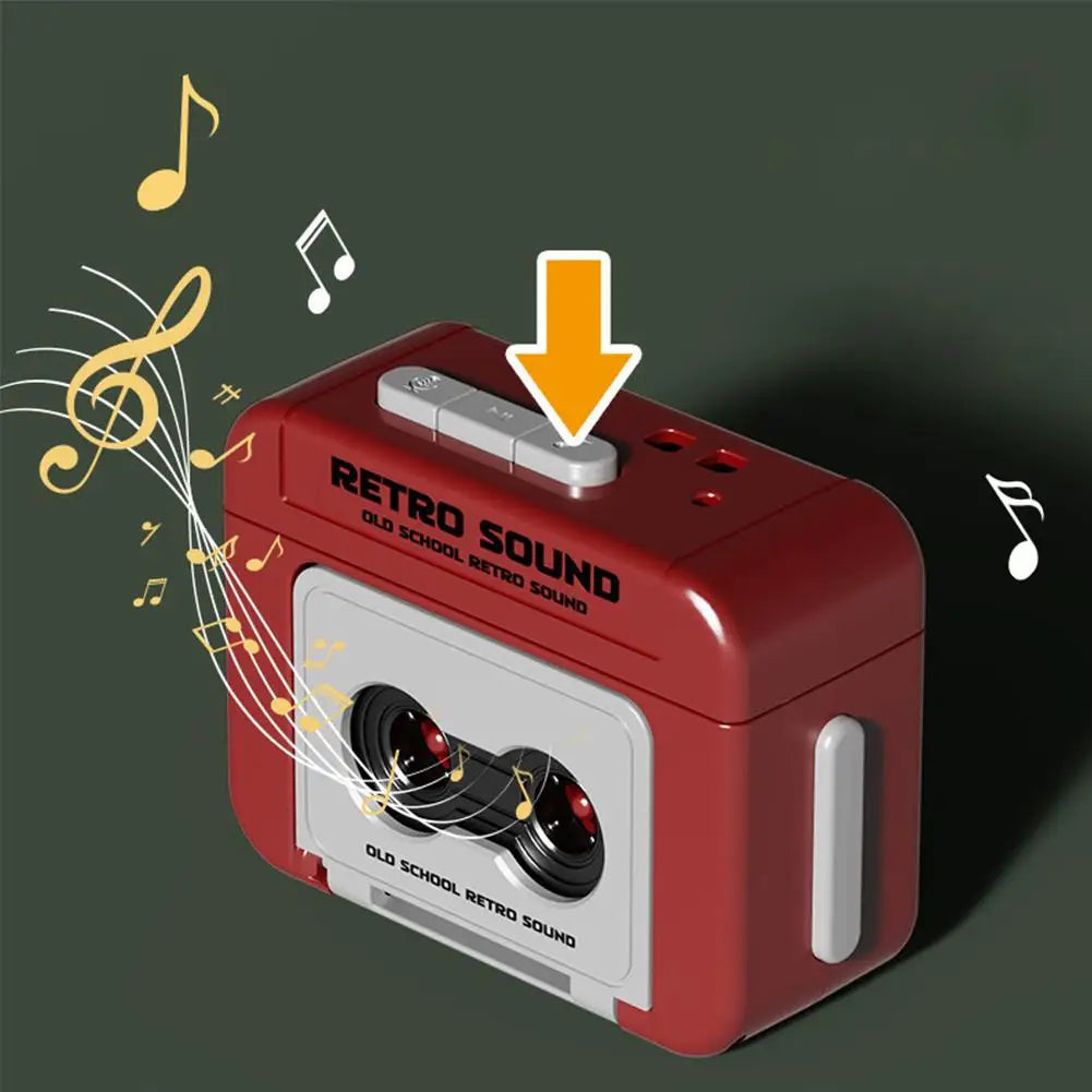 Mini Retro Tape Recorder Keychain