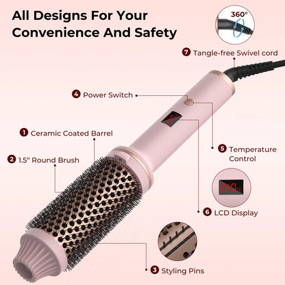 Hair Curling Iron Brush