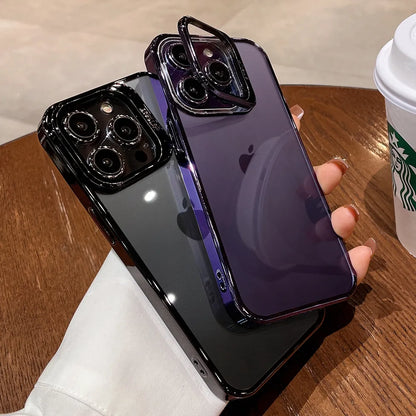 iPhones Luxury cover with Lens Stand