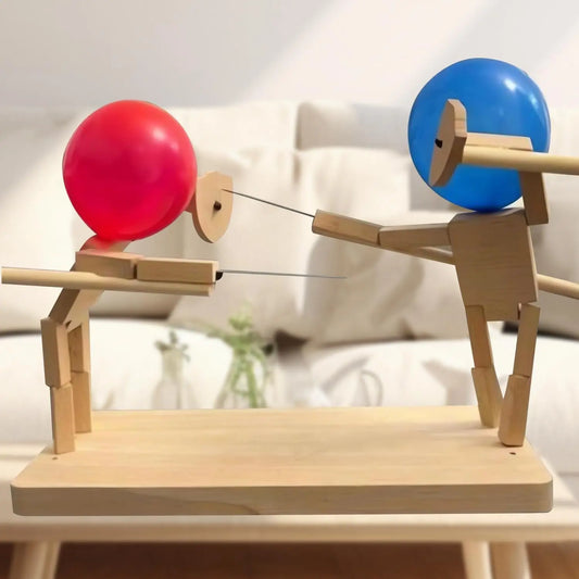 Wooden Fencing Puppets