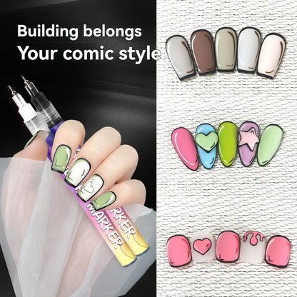 Precision Acrylic Nail Art Pen Set