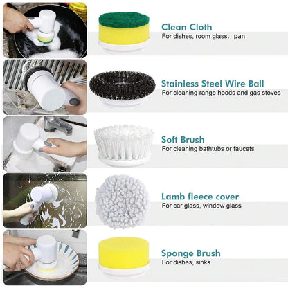 New 5-in-1  Wireless Electric Cleaning Brush!