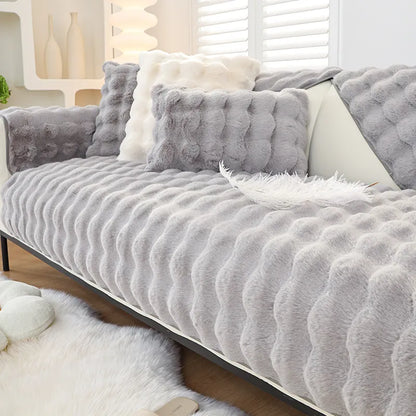 Plush Sofa Cover Non-slip Sofa Mat