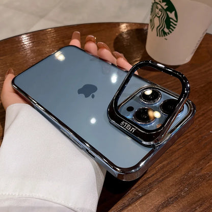 iPhones Luxury cover with Lens Stand